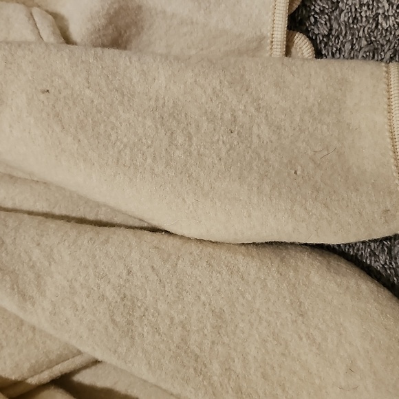 STUNNING VINTAGE GIESSWEN Women's Cream Quilted Wool Crop Jacket - Picture 7 of 7